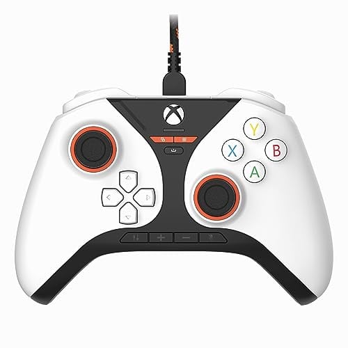 Snakebyte Gamepad Pro X weiß - kabelgebundener Xbox Series X|S & PC Controller mit Hall-Effect Sensoren, Audio-Panel, Zusatztasten, Trigger-Stops