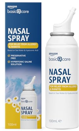 Amazon Basic Care - Spray nasal pour le soulagement des allergies et des rhinites
