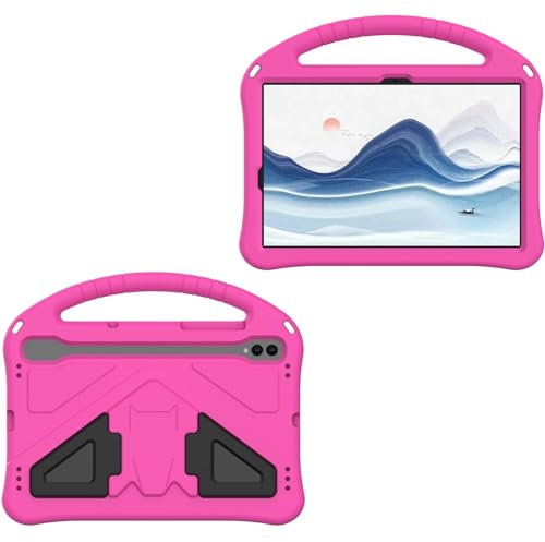 Tablet-Taschen-Hülle Schutzhülle Compatible with Kinder, kompatibel mit Samsung Galaxy Tab S8 SM-X700/X706 11 Zoll (2022), Tablet-Hülle, sturzsicher, stoßfest, schützender Griff, Standabdeckung mit Sc