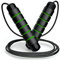 SPOMALKA Springseil Erwachsene Fitness Frauen - Springseil zum Abnehmen - Springseil mit Kugellager - Springseil Profi Boxer - Springseil für Zuhause, Abnehmen, Bodybuilding & MMA (Grün - 300g)