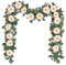SHACOS 2 Stück (4 Meter) Künstliche Blumengirlande Deko Rosengirlande Hochzeit Rosa Rose Girlande Hängend Seidenblumen Kunstblumen Girlande für Hochzeit, Hause, Wand, Garten Dekor