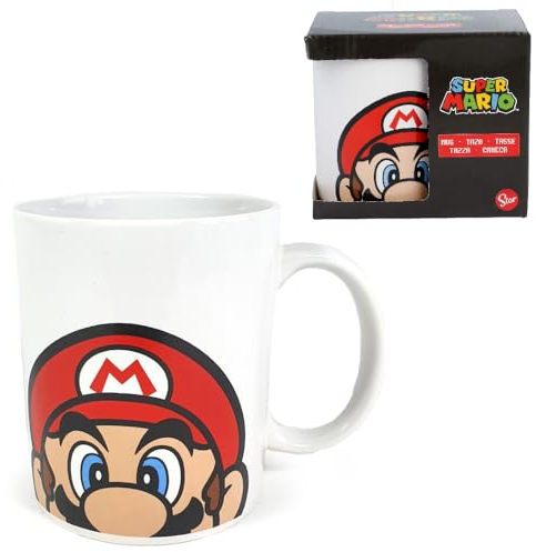 Tazza in ceramica Super Mario modello Mug 325 ml tazza da colazione per bambini