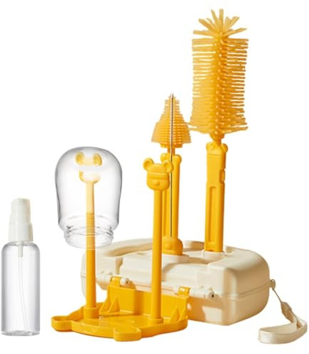 Breast Pump Brush Kit, Breast Pump Cleaning Brush | Travel Bottle Cleaning Kit | Bottle Brush for Travel Breast Pump, Breast Milk Bottle Collector