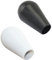 2 piezas de cabezal de joystick de arcade, palanca de mando ovalada con bola basculante, mango de juego de arcade de repuesto para arcade, grúa y máquina de desafío (negro/blanco)