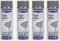 Générique Lot de 4 Bombes GRIS BRILLANT - 400ml - Bombe Peinture Aérosol - Séchage rapide - Anthracite - 952