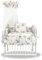 Baby Delux Beistellbett Set Babybett Komplett Set Stubenwagen weiß 90x40 mobil mit Rädern inkl. Bettwäsche Matratze (Pony)