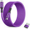 BASESAILOR USB Type C to C 100W Cable 2M with USB Adapter,Fast Charging PD Charger Cord for Car MacBook Pro,iPhone 16e 16 15 Plus Pro Max,Airpods 4,iPad Air 5 6,Samsung Galaxy A9 S25 S24,Flip Fold