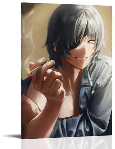 MNIJKDF Chainsaw Man Role Himeno Art Poster Decorative Painting Canvas Wall Art Living Room Poster Bedroom Painting 16 x 24 Inch (40 x 60 cm)