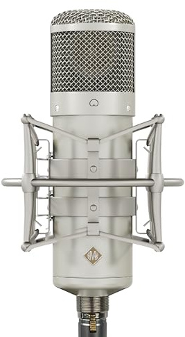 Melon Audio MA-47 Studio Condenser Microphone, Vintage Gold 34mm Wide Diaphragm Capsule - Includes Pop Filter, Metal Shock Mount, XLR Cable and Microphone Case in