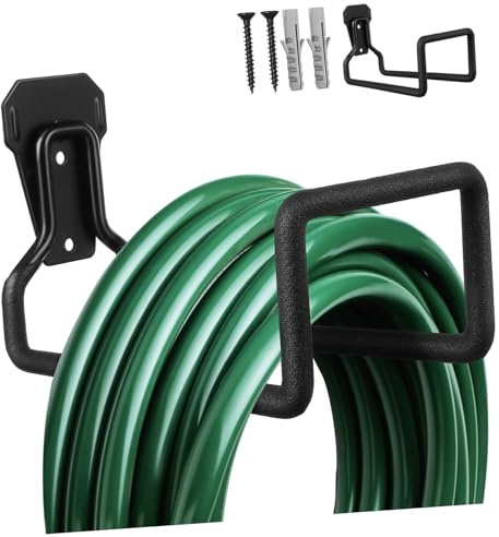 OFFSCH Schlauchhalter Garagenwandhaken Werkzeughaken Robuste Metallhaken Für Garage Garten Zur Wandmontage Zur Werkzeugaufbewahrung