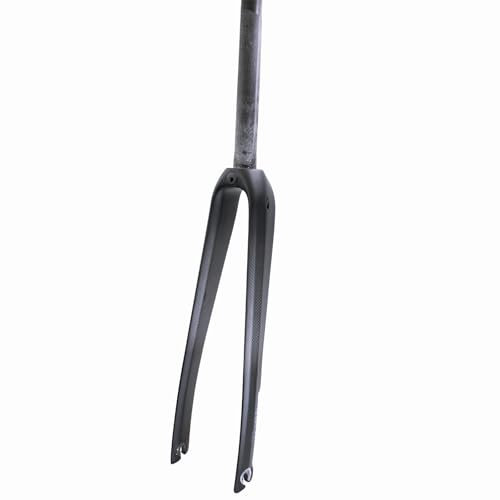WCS 700C Carbon Fiber Road Bike Gravel Bike Fork 1-1/8 Straight Steerer Flat Mount Disc Brake Lightweight