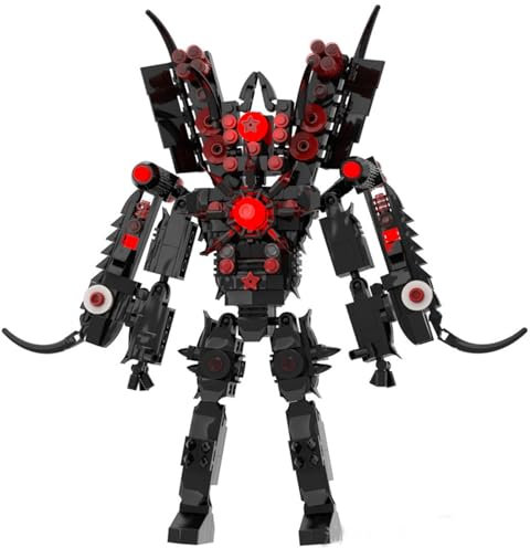 LCTM Skibidi Toilet Titan Building Blocks Toy Cameraman Speakerman Clock TV Man Monitor Action Figure Model Horror Game Multiverse Upgraded Adults Kids Fans Collectible Animation Birthday Gift ﻿ H