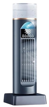 Gomice Bedroom Tower Fan | Portable Smart Fan for Bedroom - Silent 120-Degree Oscillating Rotating Ventilador for Floor Standing Sleeping Outdoor Offices Room Dorm