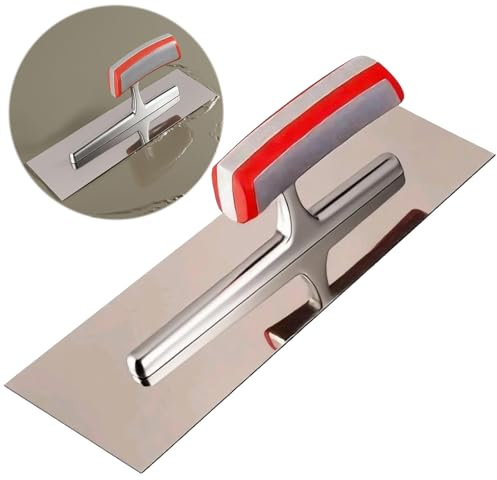 11.8x3.8 Inch Concrete Finishing Trowel - Premium Stainless Steel Masonry Tool for All Construction Finishing Needs, Drywall Tools