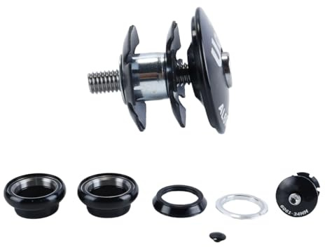Durlo Juego de dirección de aluminio para bicicleta con rodamientos totalmente sellados, compatible con tubos de dirección de 34 mm para bicicletas de montaña y carretera (54 x 47 x 34 mm)