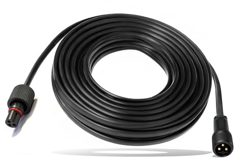 Verlängerungskabel für Govee Dauerleuchten im Freien, IP68, wasserdicht, 3-polig, kompatibel mit H705A, H705B, H705C, H706A, H706B, H706C, Verlängerungskabel