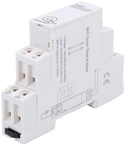 Haofy Einphasiger WLAN-Smart-Energiezähler mit Speicherfunktion Zur Fernbedienung für Zuhause/Büro, 16 A, 100–240 V