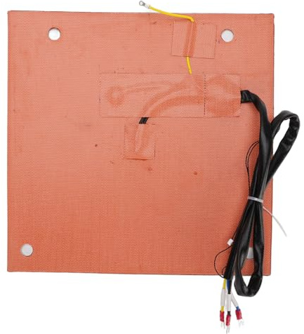 FTVOGUE Tapis Chauffant en Silicone, Adhésif pour Lit D'imprimante 3D 120 V 800 W avec Support à Forte Adhérence pour Plaque de Construction en Aluminium Chaud Maximum K1 305 X 301 Mm