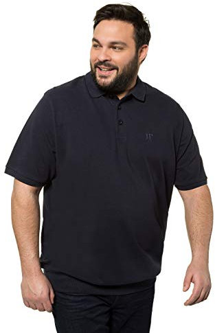 JP 1880 Herren Bauchfit Polohemd, Dunkel Marine, 5XL EU