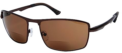 Eyekepper Bifokal Sonnenbrille Sun Leser Draussen Lesebrille Männer(Braun, 2.00)