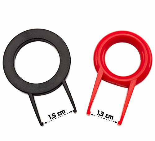 IT-Services Irro Keycap Puller/Key Cap Remover/Abziehhilfe Twinpack für Tastenkappen von Computer-Tastaturen, kleine + große Bauform