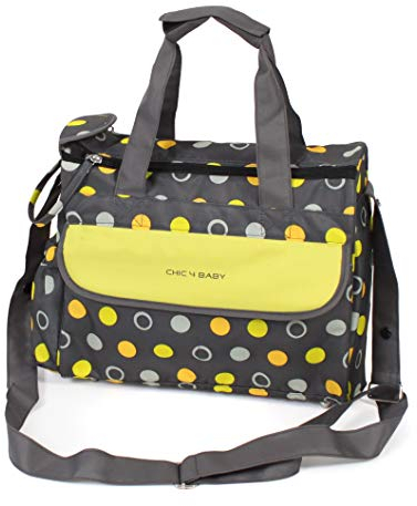 CHIC 4 BABY 415 42 Wickeltasche Komfort, Lemontree, grau