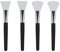 LORMAY 4 Pcs Premium Quality Silicone Face Mask Brush Applicator for Mud, Clay Mask, DIY, Modeling Mask, Body Lotion, and BB CC Cream