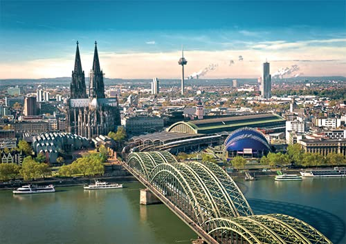 Postkarte LUSTIG - Motiv: KÖLN HOHENZOLLERNBRÜCKE, Anlass: Fotografie International, Künstler/Verlag: UPART © Foto: BAYER, Tom/Kölle ming Jeföhl, Größe: A6