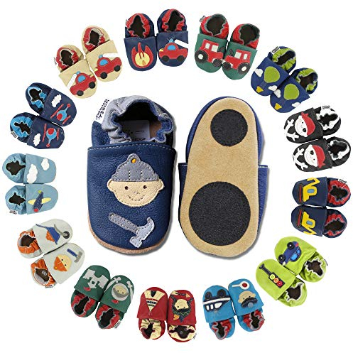 HOBEA-Germany Lauflernschuhe Jungs (22/23 EU, Bauarbeiter dunkelblau-grau)