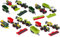 Toyland® 6er-Set mit Traktoren und Geräten aus Druckgussmetall – ca. 5 cm – 4 Verschiedene Designs – 1 zufällig ausgewählt