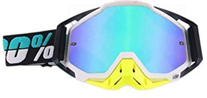 Carolilly Motocross Brille Motorrad Skibrille Snowboardbrille Herren und Damenbrille mit Anti Beschlag winddicht staubdicht Isolierung (C, Durchschnittsgröße)