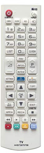 ALLIMITY AKB 73975758 Mando a Distancia Reemplazar por LG 3D Smart TV 55LF5800 55LB582V 50LB582V 50LB582V 47LB582V 47LB5820 42LB582V 42LB5820 42LB580V 40UB800V 32LF580V 32LF5800 32LB582V