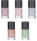 PostQuam Color Trend - Esmaltes de Uñas Normales - Set Pintauñas en Tonos Pastel con 5 Colores: Azul, Verde, Salmón, Rosa Palo y Lila - Esmalte de Uñas de Secado Rápido