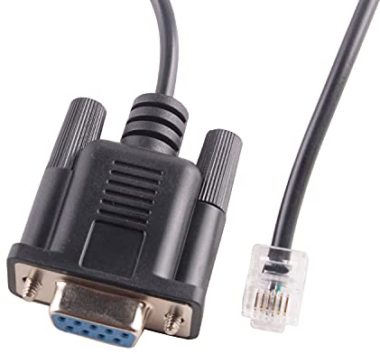 Usangreen Cable serie USB DB9 RS232 a RJ11 RJ12 para motor paso a paso DM432C DM442 DM556 Leadshine Servo de 6 pies (DB9 a RJ12 (sin chip))