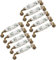 KKPW clásicos con forma de arco para cómoda de puerta de casa, 10 piezas de cocina para tirar del armario, decoración de la puerta del cajón, distancia del agujero 96 mm