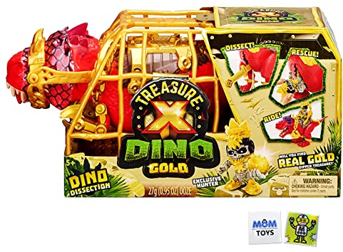 MOTIONRUSH Treasure X Dino Gold Dissection de Dinosaures – T-Rex Dino Unboxing Adventure Bundle – Les Styles Peuvent Varier avec 2 Autocollants My Outlet Mall