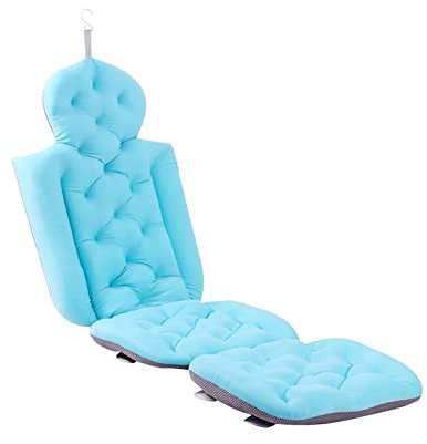MagiDeal Oreiller de Bain Coussin de Baignoire Confortable Tapis Complet pour Salle de Bain Spa, Bleu