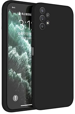 Topme Coque pour Samsung Galaxy A13 4G (6.6 inches) Etui Housse, Protecteur de Peau en Silicone TPU - Le Noir