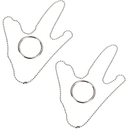 AuntYou 2 x Halskette Metall Trick Requisiten Knoten