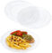 Euro Classic APL948 Lot de 10 assiettes à dîner en plastique argenté pailleté 26 cm ~ Idéales pour mariages, buffets, pique-niques et plus encore (assiettes de 25,4 cm)