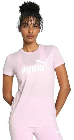 PUMA Damen ESS Logo Heather Tee T-Shirt, Grape Mist, S EU