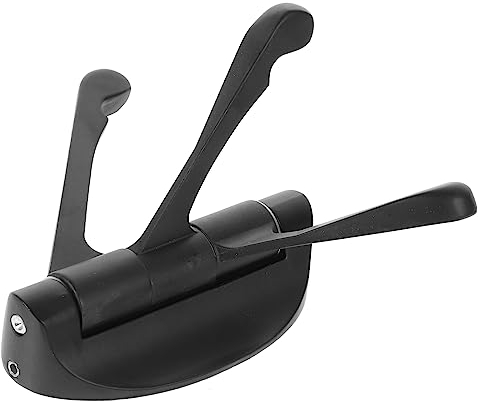 OSALADI Küche Badezimmer Lochung Drehbar Wandhaken Mit Drei Haken Aus Metall Schwarz Schwarze Haken Zum Aufhängen Von Handtuchhaken Handtuchhaken Zur Wandmontage Metallhaken Mit