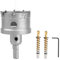 GUOQEE TCT 42 mm Hartmetall-Lochsäge für Metall, Lochschneider Heavy Duty mit titanbeschichtetem Zentrierbohrer für Hartmetall, Edelstahl, Holz, Kunststoff