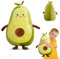 DASIAUTOEM Avocado Plüschtier, 35cm Weiche Kuscheltier Avocado Kissen, Geschenk für Kinder, Gefüllte PlüschKissen Spielzeug, Sofa-Rückenkissen, Kuschelkissen für Auto, Sofa, Schlafzimmer Wohnzimmer