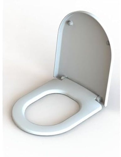 Tapa wc genérica compatible con Gala Marina con fijación de bisagras verticales color blanco