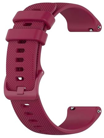 OcioDual Correa Reloj 20mm, Correa Smartwatch, Liberación Rápida, Correas Reloj Inteligente, Recambios para Relojes Inteligentes Hombres y Relojes Inteligentes Mujer, Rojo Vino