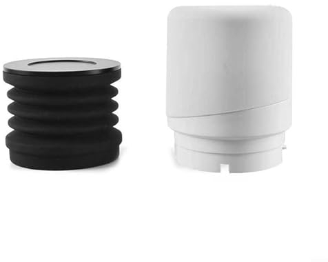 Large Capacity Coffee Bean Grinder Blowing Bin, Efficient Collection of Excess Grounds (Metal lid white)