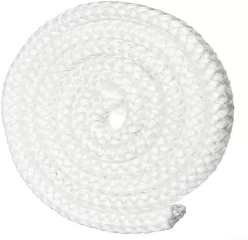 HEBEOT Joint de rechange en fibre de verre résistant à la chaleur pour porte de cuisinière Blanc 12 mm de long