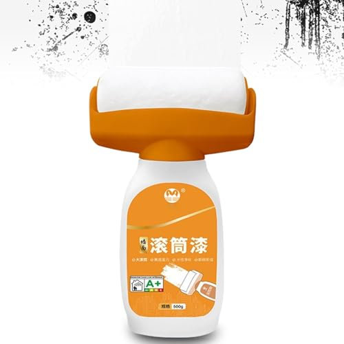 Wall Paint White Roller, Wandreparatur RollbüRsteWall Repair Roller Brush, Touch Up Paint White Roller, 2 in 1 Wall Paint Repair White, Wandfarbe Ausbessern Weiß 5 Stück Sport Zahnschutz Erwachsene