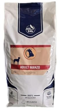 Dei Nature, Trockenfutter für ausgewachsene Hunde 20 kg Rindfleisch, ausgewogenes Trockenfutter für ausgewachsene Hunde aller Rassen und Größen, Produkt Made in Italy mit ausgewählten Zutaten